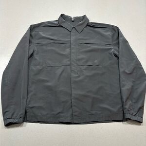 Men’s Fabletics The Outpost Jacket Boxy Oversized Snap Button Up Size Medium